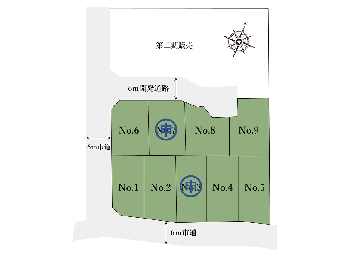 JR東船橋駅徒歩13分、新駅まで徒歩15分！50坪以上、全14区画！第一期9区画のご案内！