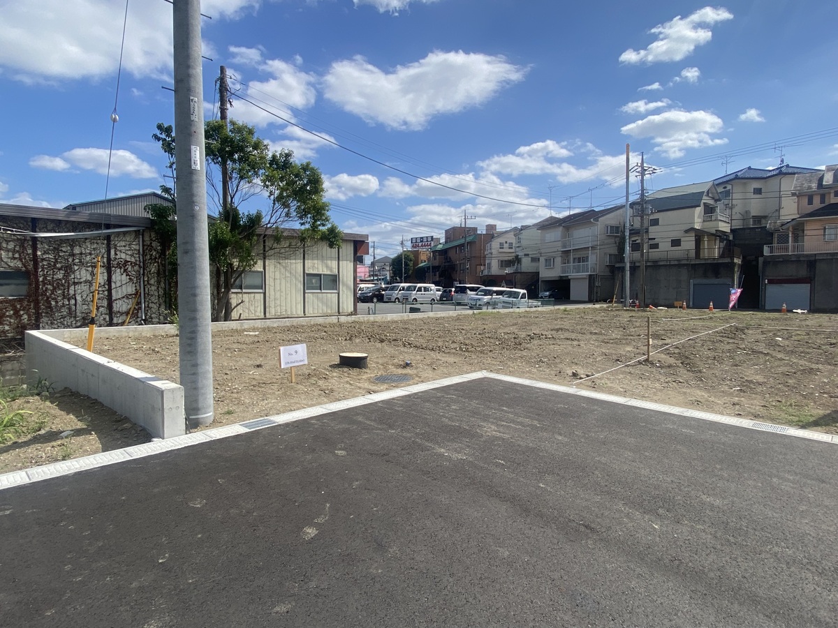 No.9区画、170.10㎡、敷地内角地 ◇コンビニ徒歩2分、スーパー徒歩13分 ◇保育園、幼稚園徒歩10分以内
